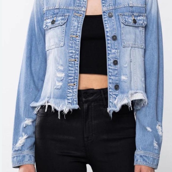 Hidden Jackets & Blazers - Hidden Distressed Denim Jacket